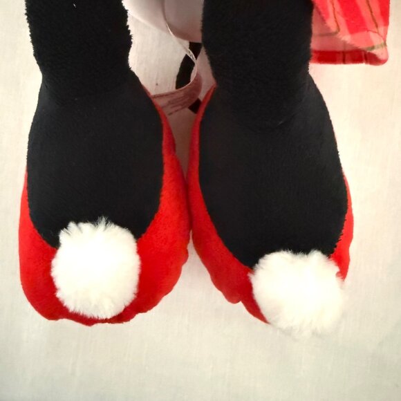 Disney Minnie Mouse Holiday Plush 20 Inch Red Plaid Dress Green Bow 2020 Edition - Picture 8 of 14